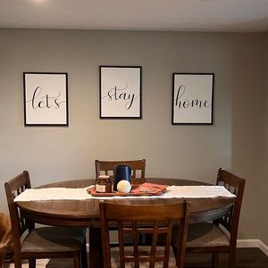 Let’s Stay Home 3 Piece Canvas Set